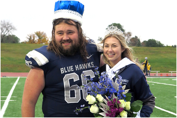 Photo of Matt Dey and Haylie Oberlander during homecoming