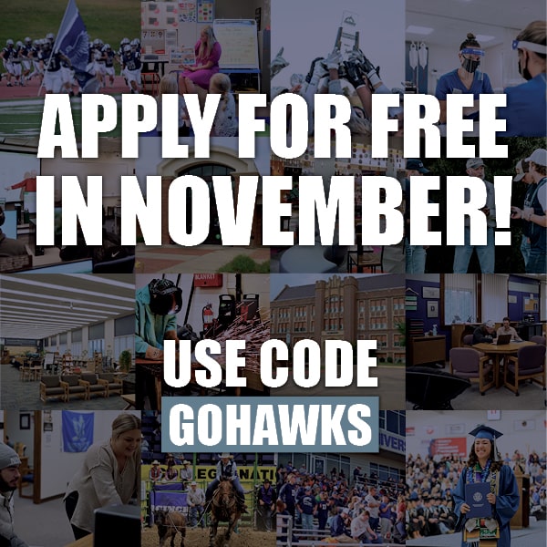 Apply for Free in November! Use Code GOHAWKS