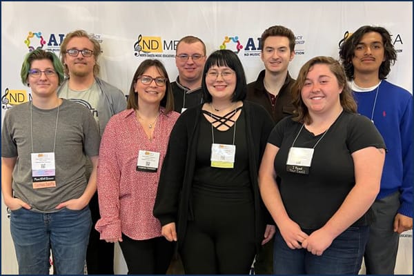 Left to right: Percy Araujo, Parker Case, Amanda Housel, Anton Krebs, Michaela Watkins, Zach Stanley, Heather Lewis, and Josmar Zepeda.  