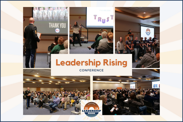 Collage of Leadership Rising Conference Activities