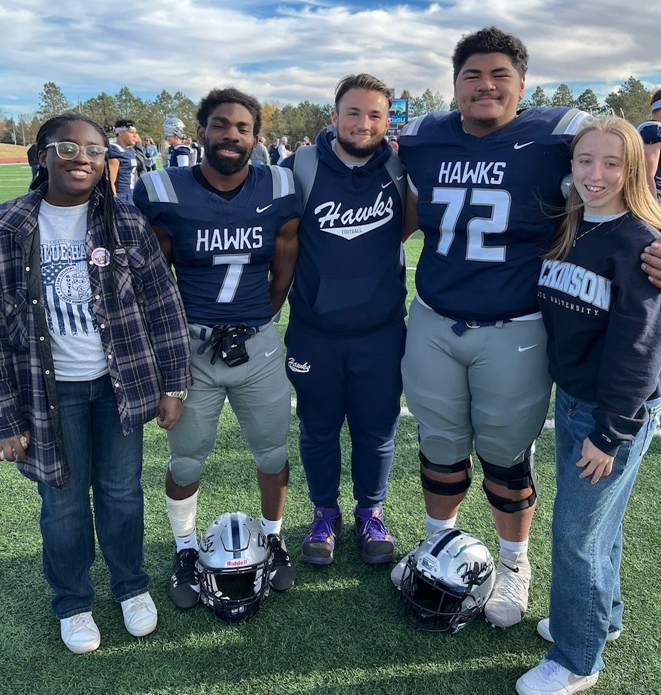 DSU Student Senators enjoying a football game