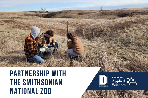 Students setting up cameras