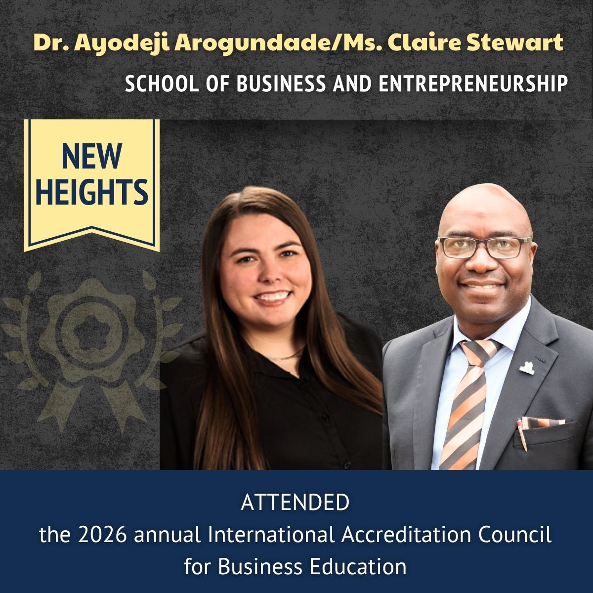 Dr. Ayodeji Arogundade/Ms. Claire Stewart 