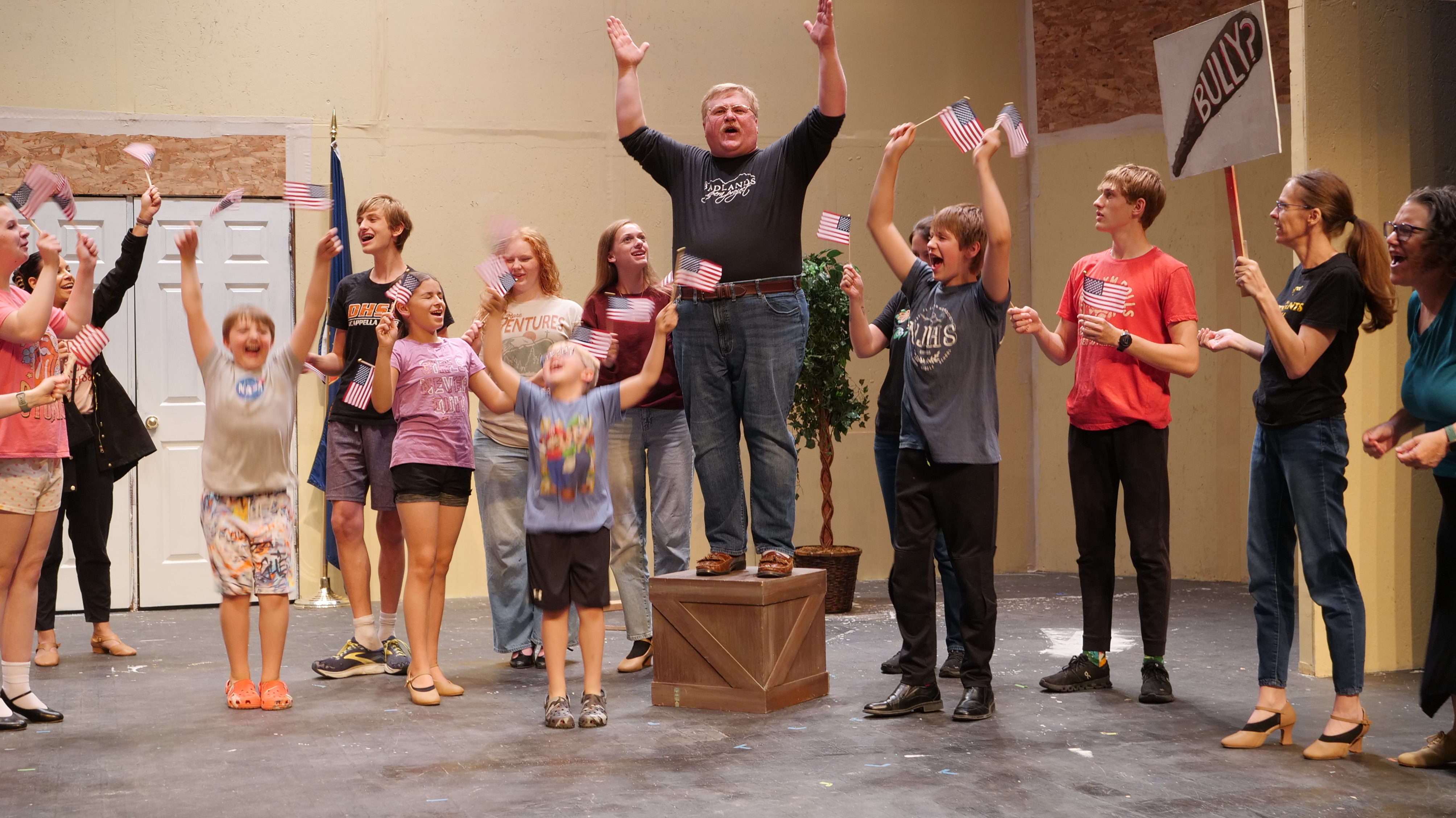 Teddy & Alice Cast Rehearsing